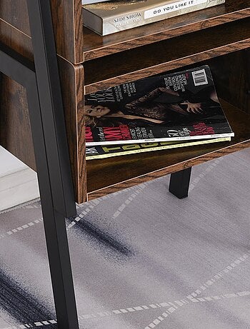 Tables de chevet style industriel - lot de 2 tables de nuit