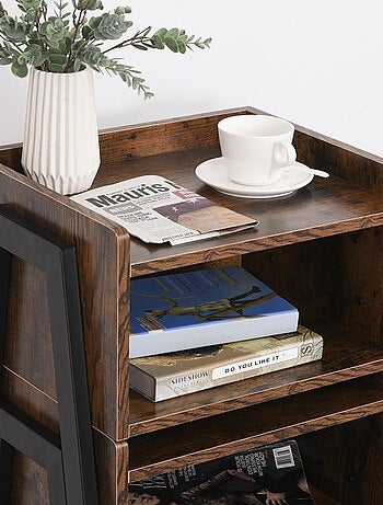 Tables de chevet style industriel - lot de 2 tables de nuit
