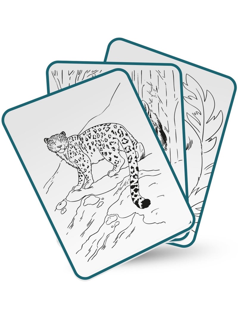 Tablette à dessin lumineuse Animaux Bleu - Kiabi