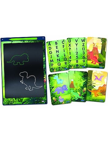 Tablette à dessins électronique multicolore dinosaures