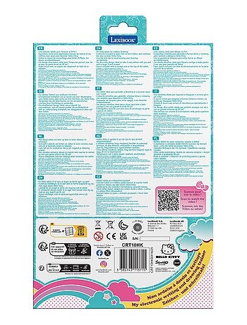 Tablette à dessins électronique multicolore hello kitty