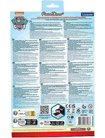 Tablette à Dessins électronique multicolore Pat’ Patrouille