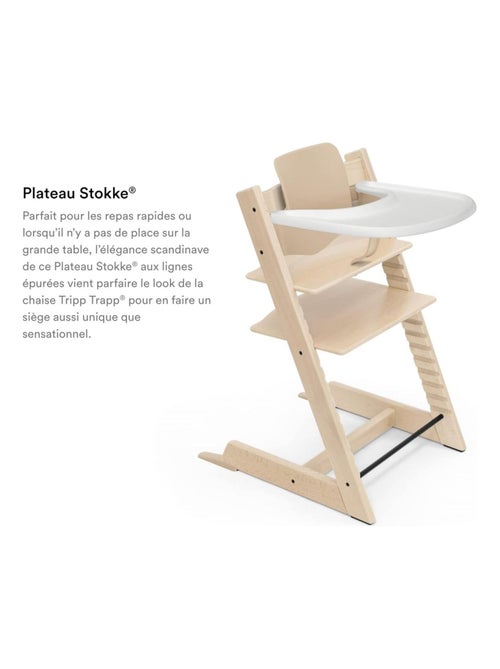 Tablette blanche pour chaise Tripp Trapp (White) - Kiabi Tablette blanche pour chaise Tripp Trapp (White) - Kiabi