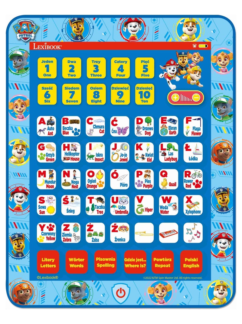 Tablette Alphabet éducative Pat’ Patrouille VTech – Pour Enfants, Apprentissage Lettres Et Sons