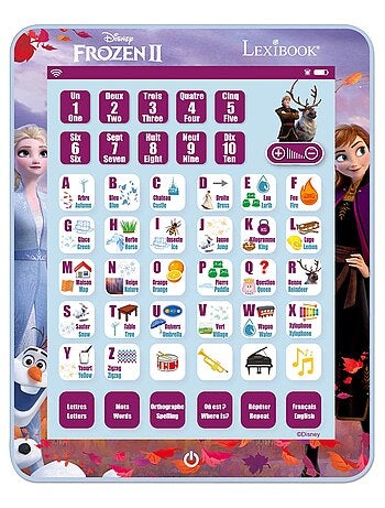 Tablette Éducative bilingue La Reine des Neiges en français et en anglais