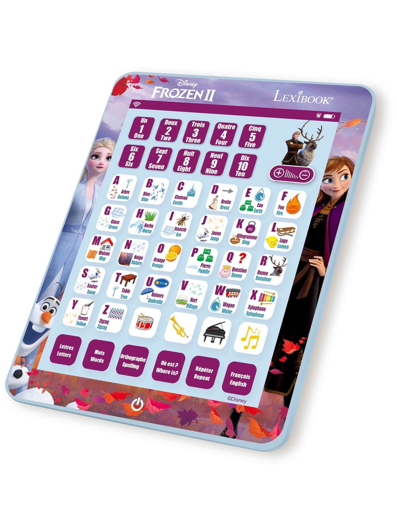 Tablette Éducative bilingue La Reine des Neiges en français et en anglais Multicolore - Kiabi