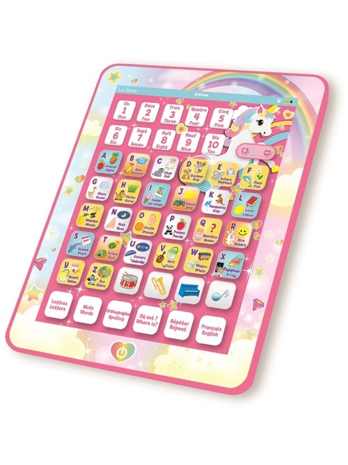 Tablette Éducative bilingue Licorne en français et en anglais - Kiabi