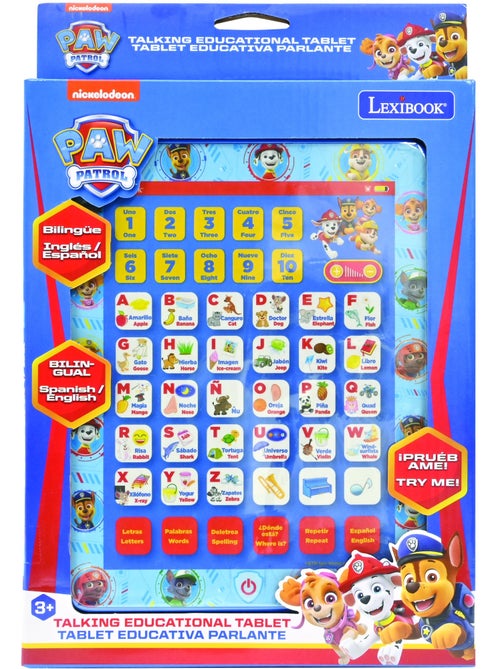 Tablette Éducative bilingue Pat Patrouille en espagnol et en anglais - Kiabi
