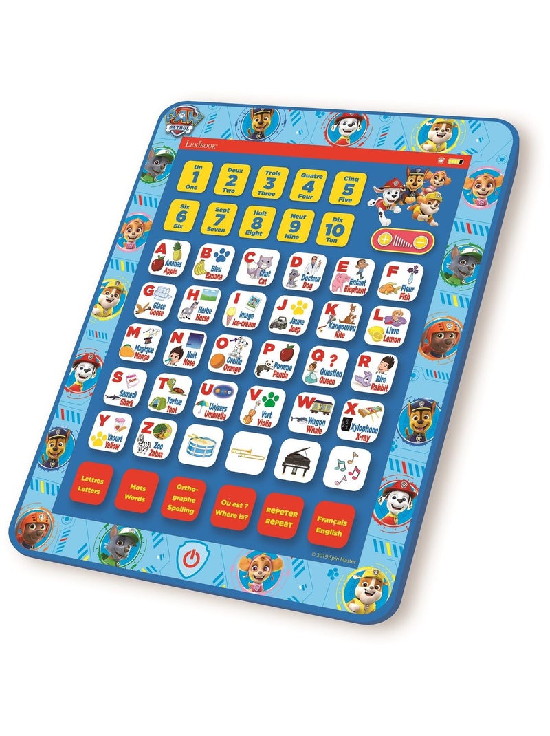 Tablette Éducative bilingue Pat Patrouille en français et en anglais Bleu - Kiabi