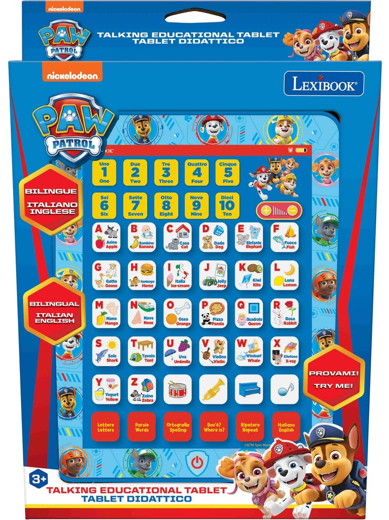 Tablette Éducative bilingue Pat Patrouille en italien et en anglais Bleu - Kiabi