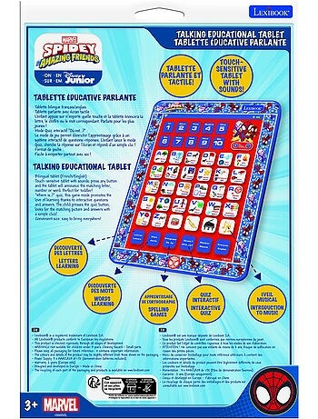 Tablette Éducative bilingue Spidey en français et en anglais