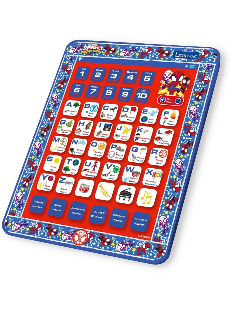 Tablette Éducative bilingue Spidey en français et en anglais Bleu - Kiabi