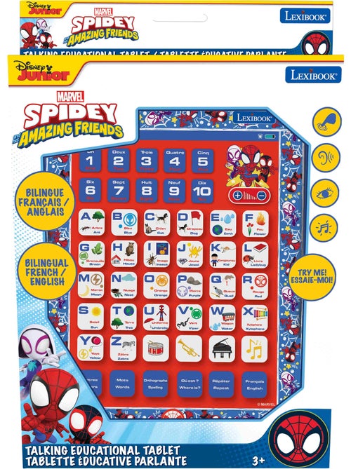 Tablette Éducative bilingue Spidey en français et en anglais - Kiabi