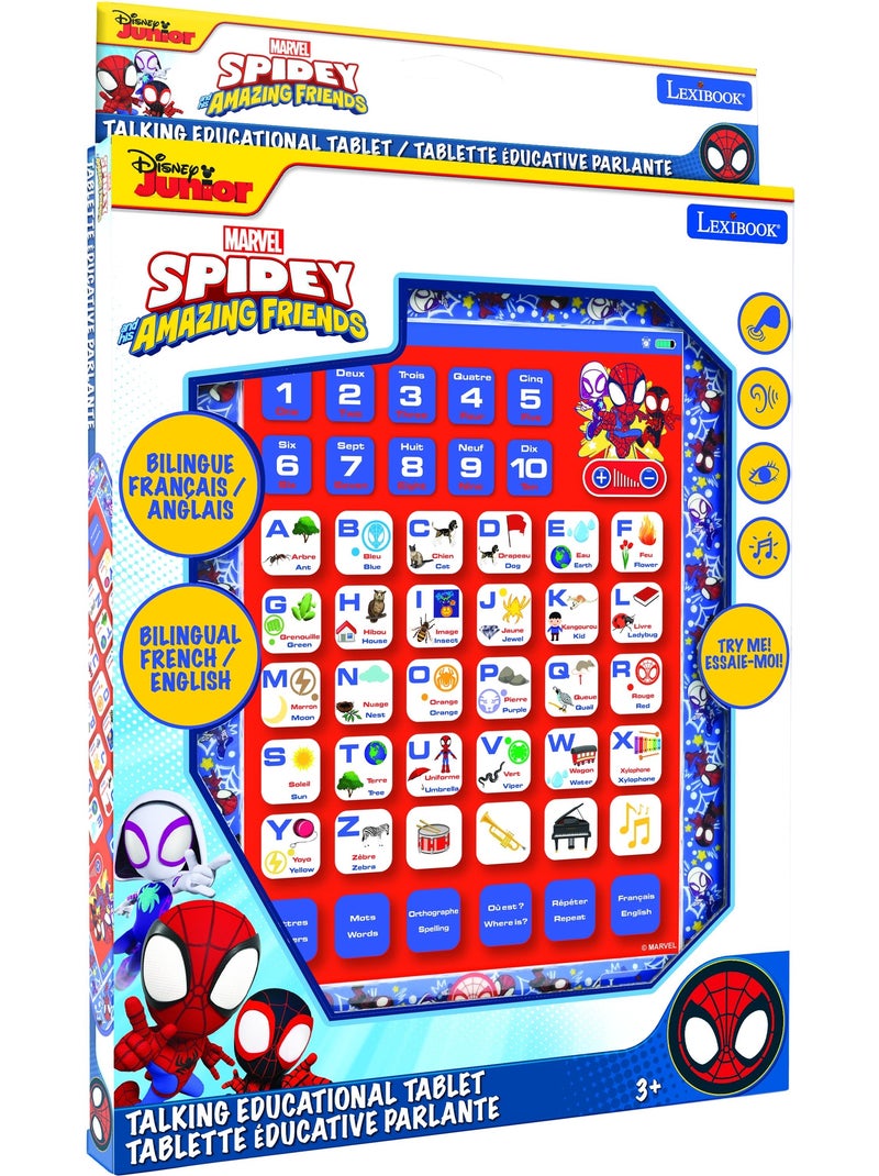 Tablette Éducative bilingue Spidey en français et en anglais Bleu - Kiabi