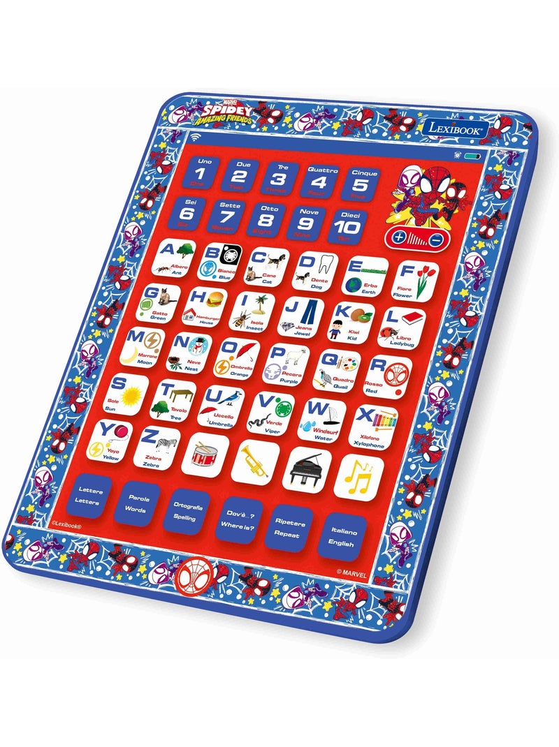 Tablette Éducative bilingue Spidey en italien et en anglais Rouge - Kiabi