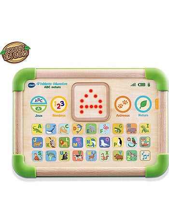 Tablette éducative en bois ABC nature