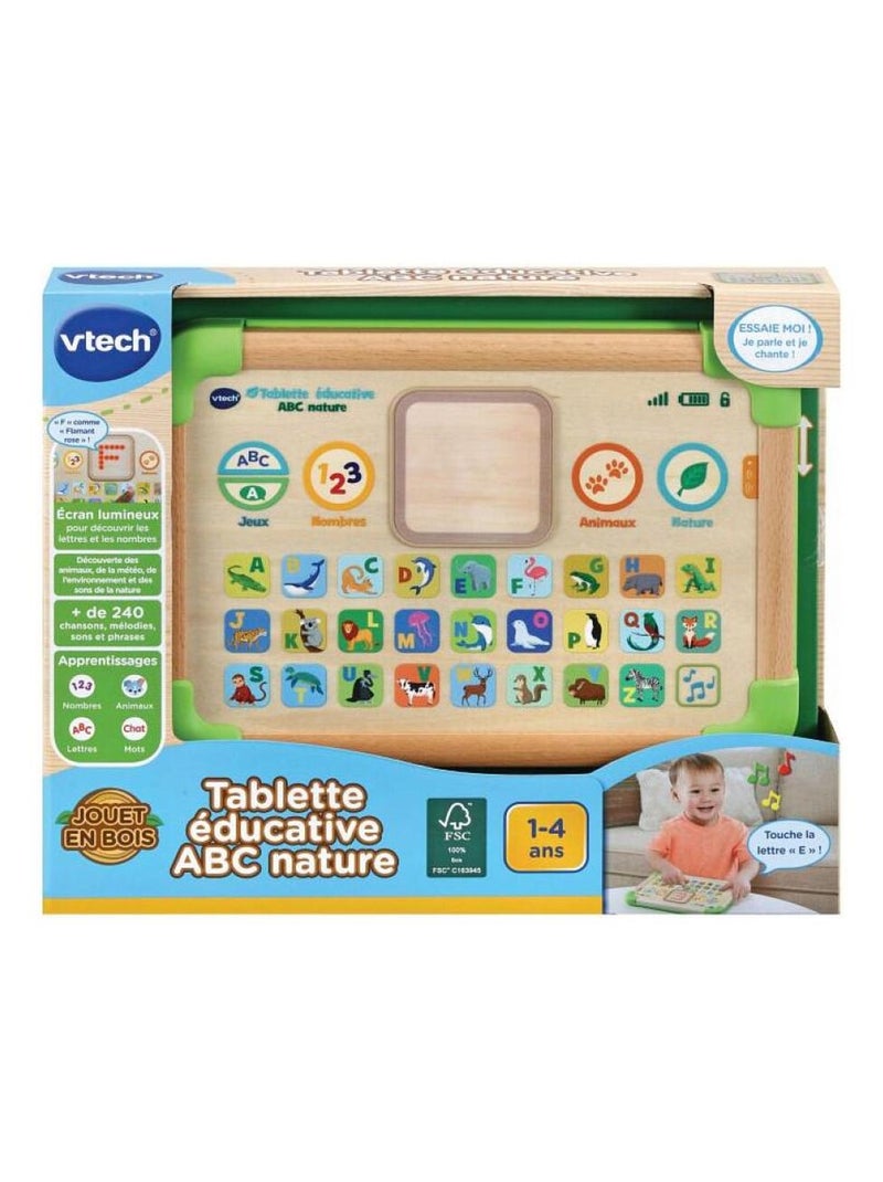 Tablette éducative en bois ABC nature N/A - Kiabi