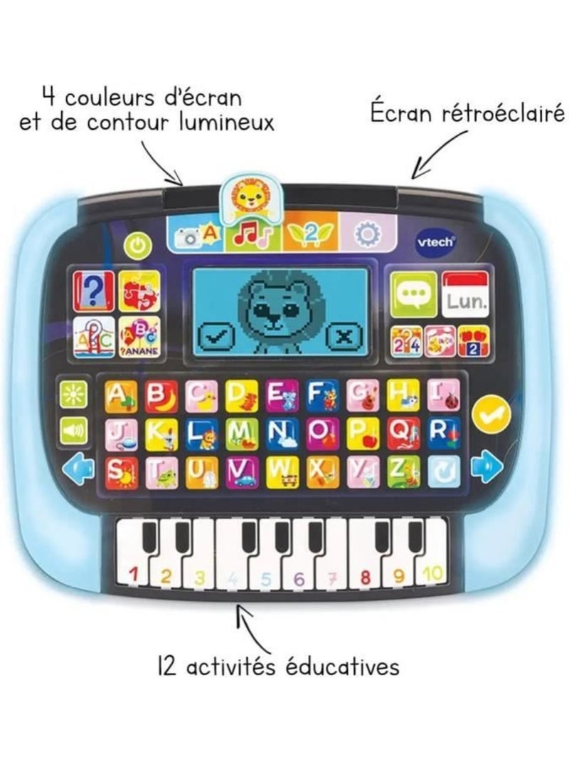 Tablette éducative vtech p'tit genius magic light pour enfants de 2 ans et plus - noir/bleu - mixte Noir - Kiabi