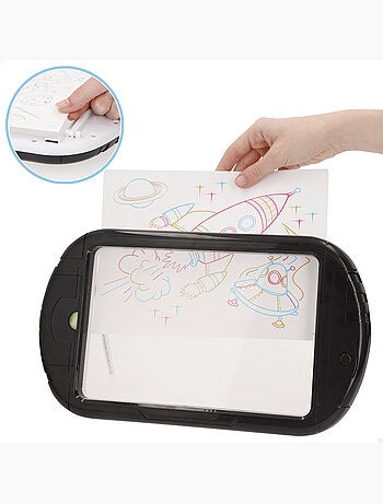 Tablette néon avec dessins et feutres good idea!