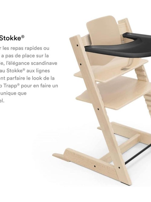 Tablette noir pour chaise Tripp Trapp (Black) - Kiabi