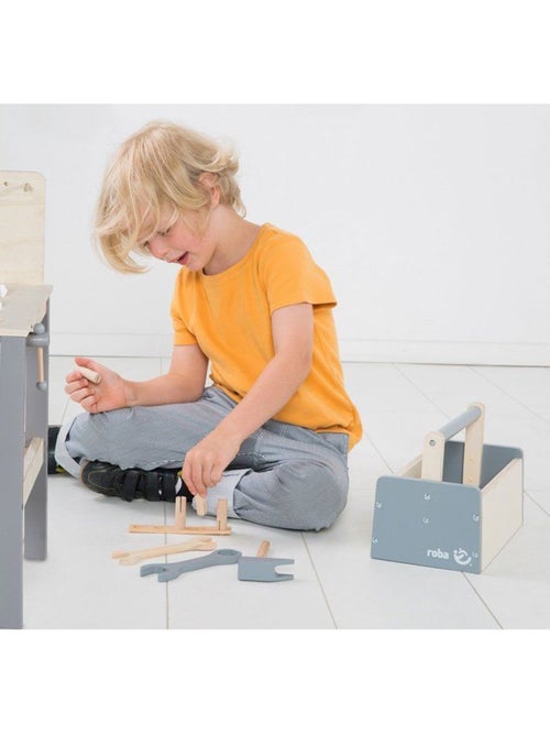 ?tabli enfant en bois + accessoires de bricolage ROBA - Kiabi ?tabli enfant en bois + accessoires de bricolage ROBA - Kiabi