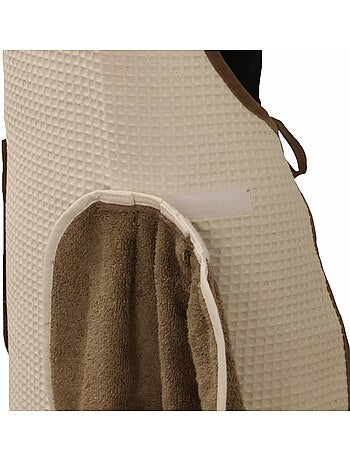 Tablier 100% coton nid d'abeille 250 gr m² PRATIQUE