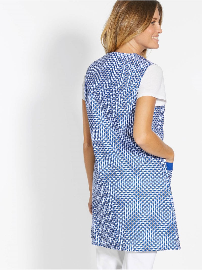 Tablier 3/4 sans manches - DAXON Bleu Multicolore - Kiabi