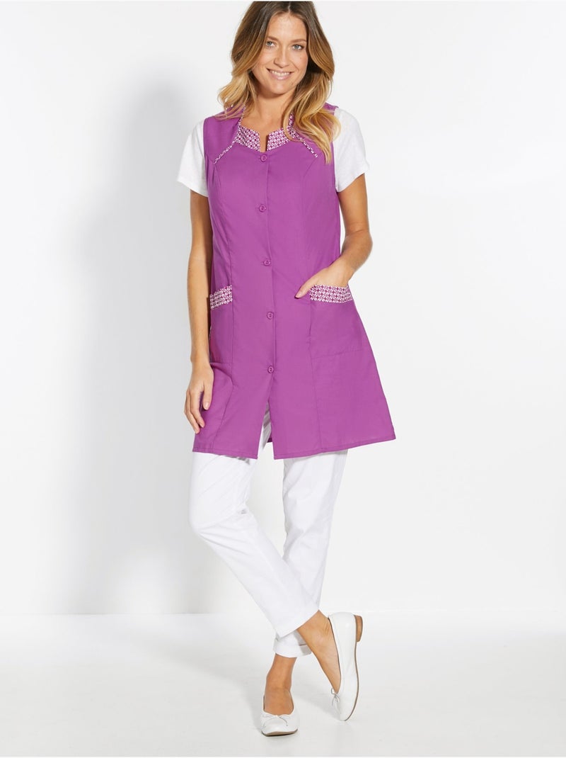 Tablier 3/4 sans manches - DAXON Violet - Kiabi