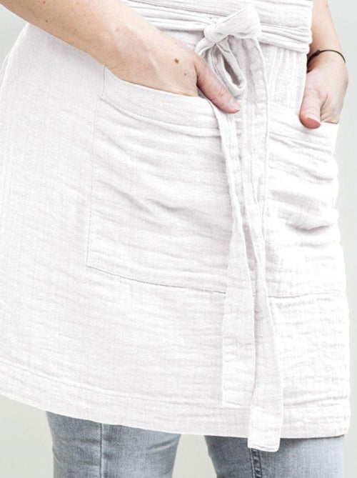 Tablier 45x80 en Gaze de coton - Kiabi Tablier 45x80 en Gaze de coton - Kiabi