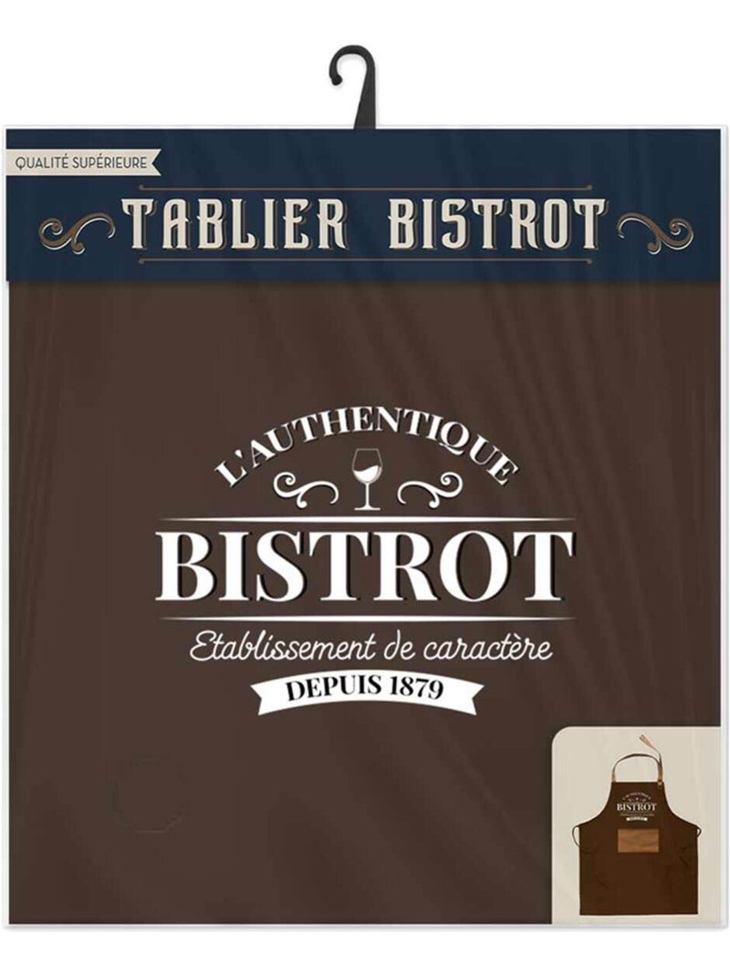 Tablier adulte à nouer authentique bistrot Marron - Kiabi