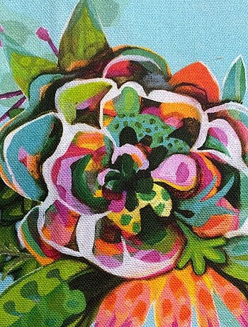 Tablier adulte à nouer bloom