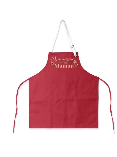 Tablier adulte à nouer en coton la cuisine de maman - Kiabi