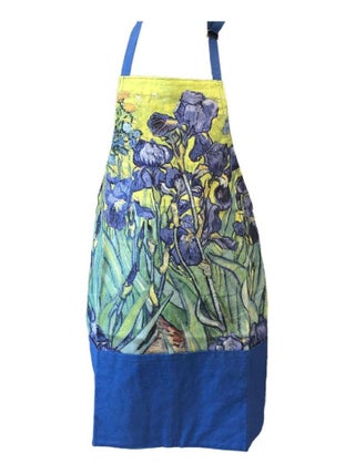 Tablier adulte à nouer les iris de van gogh