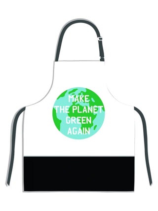 Tablier adulte à nouer make the planet green again