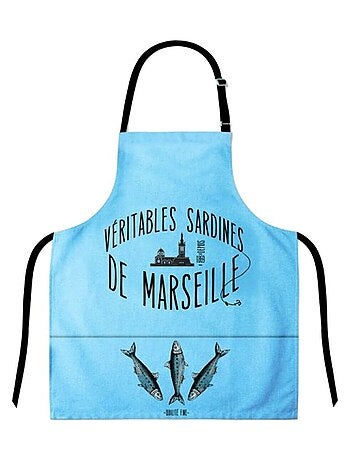 Tablier adulte à nouer sardines de marseille