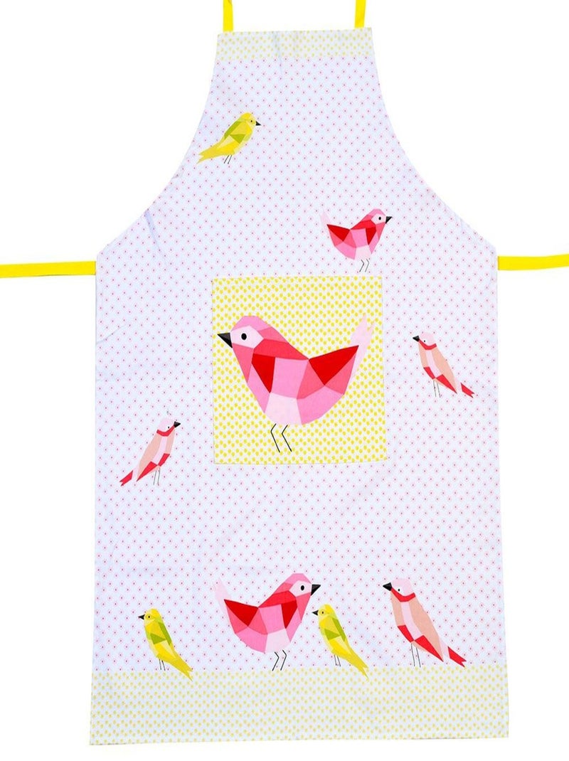 Tablier adulte en coton à nouer Blanc - Kiabi