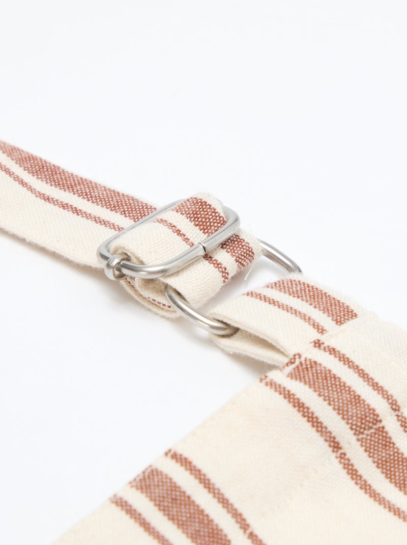 Tablier adulte en coton Marron - Kiabi