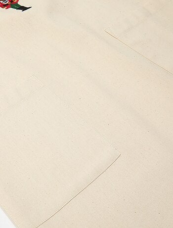 Tablier adulte imprimé Noël en coton 94x69 cm