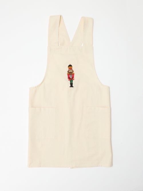 Tablier adulte imprimé Noël en coton 94x69 cm - Kiabi