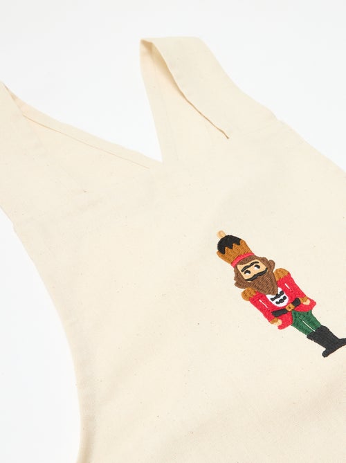 Tablier adulte imprimé Noël en coton 94x69 cm - Kiabi