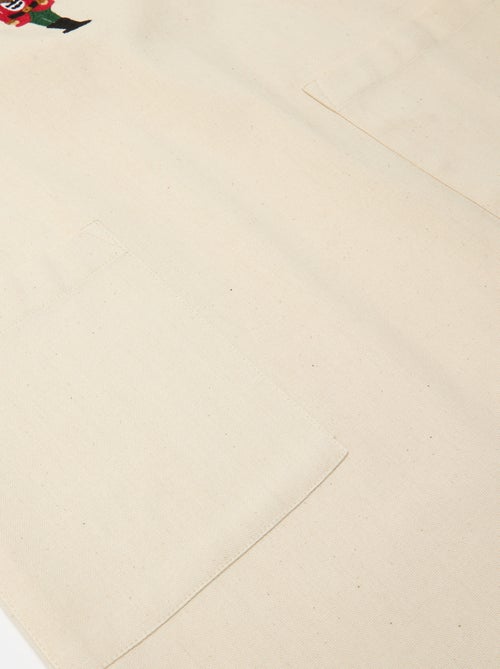 Tablier adulte imprimé Noël en coton 94x69 cm - Kiabi