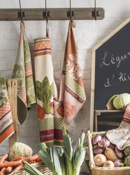 Tablier ajustable imprimé en coton, LÉGUMES D'HIVER - Kiabi