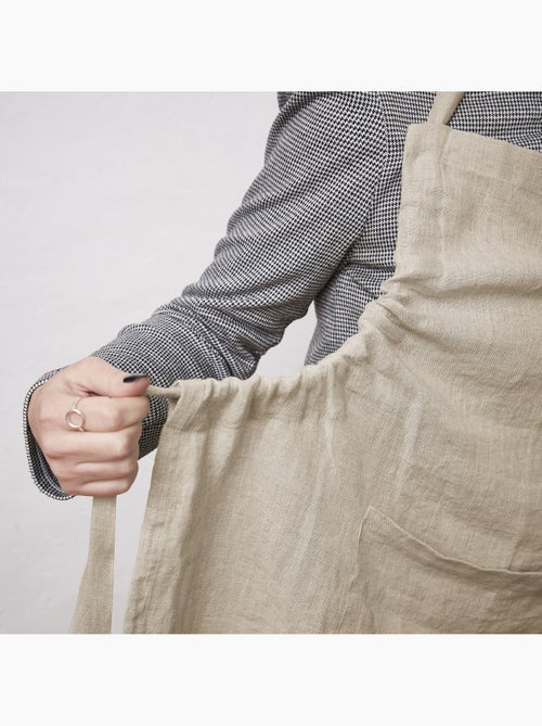Tablier ajustable – Lin lavé français 160 g/m² – Soline - Kiabi