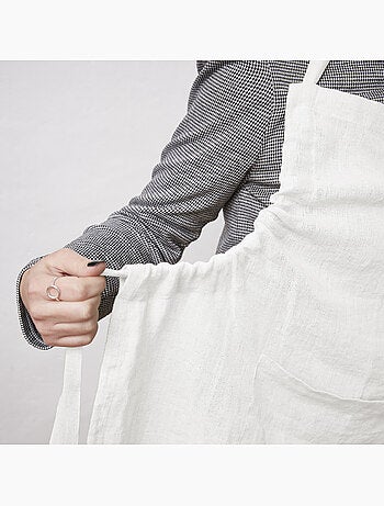 Tablier ajustable – Lin lavé français 160 g/m² – Soline