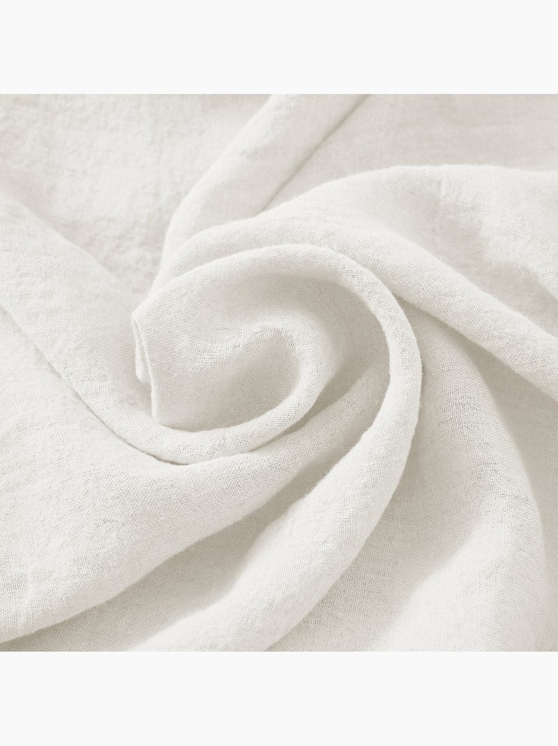 Tablier ajustable – Lin lavé français 160 g/m² – Soline Blanc - Kiabi