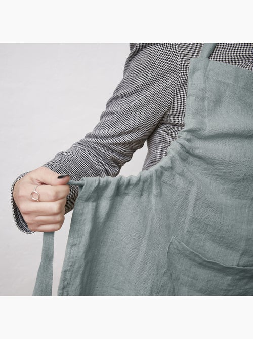 Tablier ajustable – Lin lavé français 160 g/m² – Soline - Kiabi