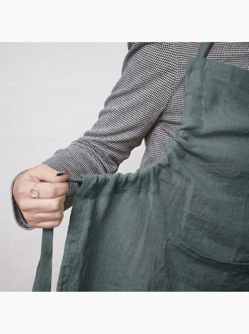 Tablier ajustable – Lin lavé français 160 g/m² – Soline - Kiabi