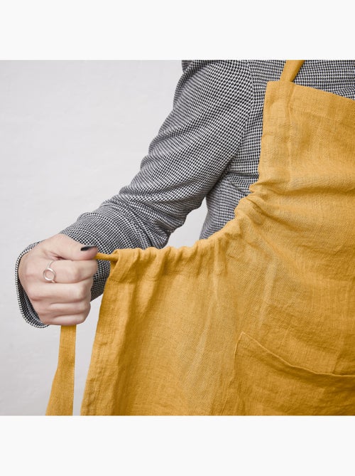 Tablier ajustable – Lin lavé français 160 g/m² – Soline - Kiabi Tablier ajustable – Lin lavé français 160 g/m² – Soline - Kiabi