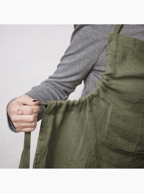 Tablier ajustable – Lin lavé français 160 g/m² – Soline - Kiabi