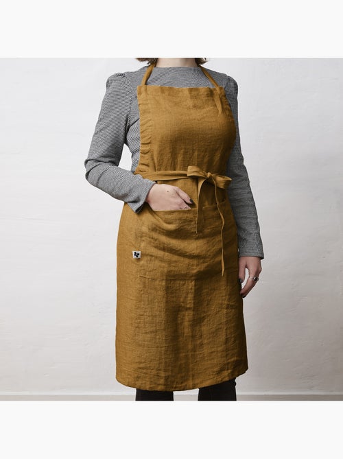 Tablier ajustable – Lin lavé français 160 g/m² – Soline - Kiabi
